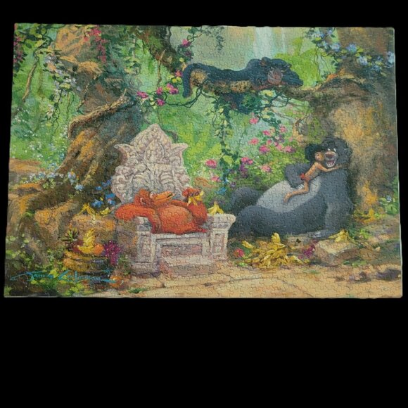 Ceaco Disney Fine Art Puzzle Featuring Mowgli and Baloo from The Jungle Book - Picture 10 of 12